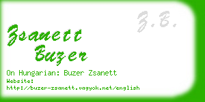 zsanett buzer business card